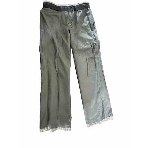 Vintage J. Crew Favorite Fit Wool Herringbone Gray Dress Pants Size 6 -Lined - Picture 12 of 14